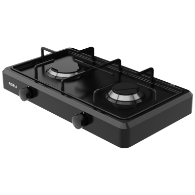 FLORIA Plinski rešo ZLN7128 s 2 plamenika, crnI