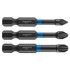 GRAPHITE Udarni bitovi PZ1/PZ2/PZ3, 50 mm, 3 kom.