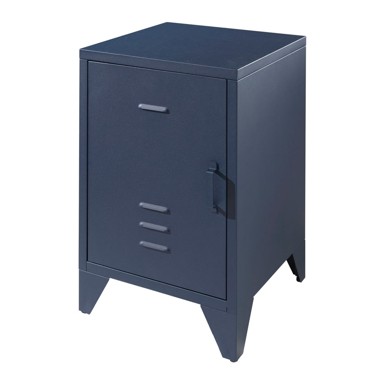 VIPACK Plavi metalni dječji noćni ormarić BRONXX