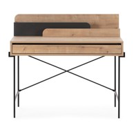 MARCKERIC Uredski radni stol od punog hrasta 60x113 cm Lila