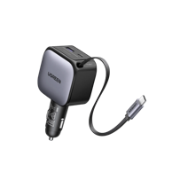 UGREEN Auto punjač 60 W s ugrađenim USB-C kabelom