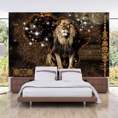 Samoljepljiva foto tapeta Golden Lion 196x140