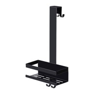 WENKO Kupaonska polica Bribano viseća inox, crna