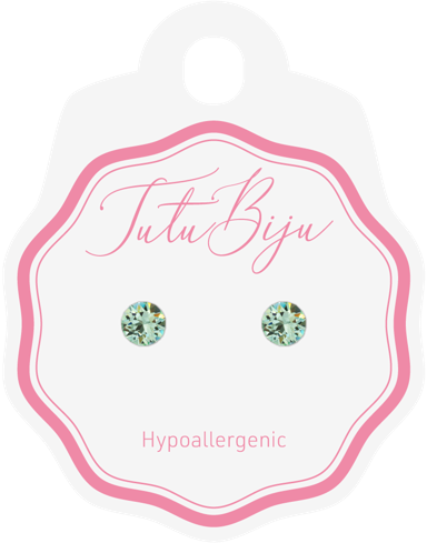 TUTU BIJU Naušnice Xirius 5.3 mm, chrysolite, TXI53C238