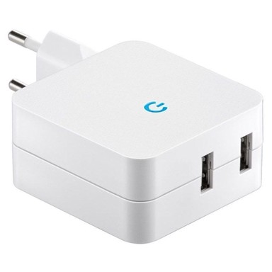 GOOBAY USB napajanje, dvostruki USB, 5 V, bijelo