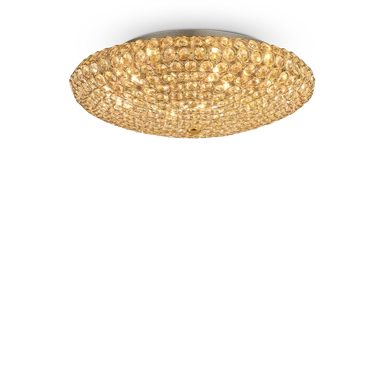 IDEAL LUX Stropna svjetiljka King ID073262, G9, zlatna