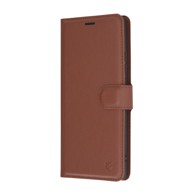 TECHSUIT Preklopna maska Leather Folio za Motorola Edge 50 Ultra smeđa