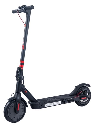 EGONI Električni romobil S11, crno-crveni