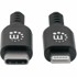 MANHATTAN Kabel 394291, Lightning (M) na USB Type-C (M), 1 m, crni
