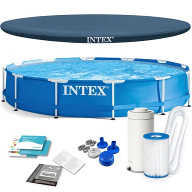 INTEX Montažni bazen 366 x 76 cm, set 10-u-1, 28212