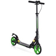 COSTWAY Sportski romobil, aluminijska platforma, sklopivi, podesiva visina, crna, zelena