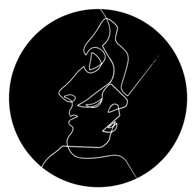 RIZZOLI Tepih Faces, ⌀ 100 cm