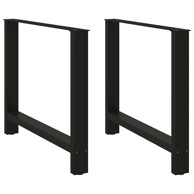 Noge stolića za kavu 2 kom crne 100x(72-73) cm čelik