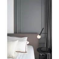 NOVA LUCE Stolna lampa Pielo, G9, IP20, crna