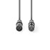NEDIS Balansirani audio kabel XLR 3 pinski muški XLR 3 pinski ženski niklani 20 0 m okrugli PVC tamno siva poklon kutija