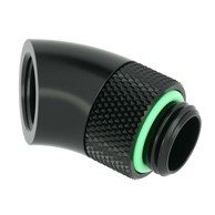 BARROW Adapter 45°, G1/4 inča muški na G1/4 inča ženski, rotirajući, crni, nikal