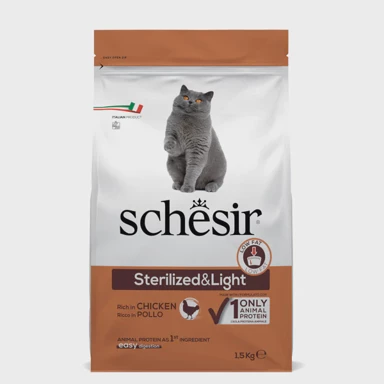 SCHESIR Hrana za mačke Cat Original Sterilised, piletina, 1.5 kg