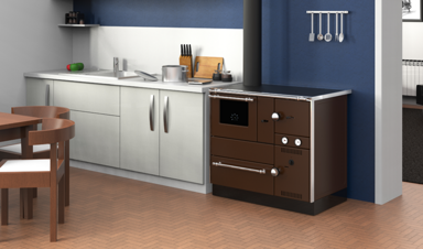 ALFA-PLAM Štednjak Term 27, etaž, smeđi, lijevi, za centralno grijanje