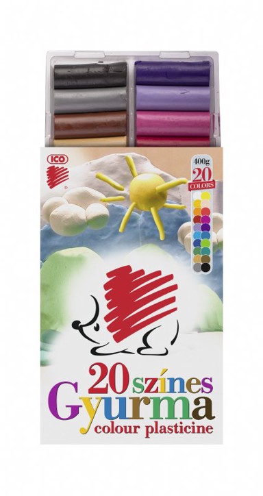Plastelin Ježić, 20 boja