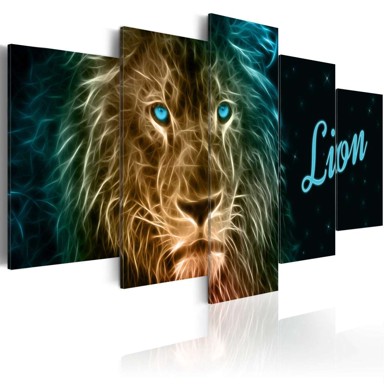 Slika Gold lion 100x50