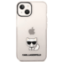 KARL LAGERFELD Zaštitna maskica KLHCP14MCTTRI, iPhone 14 Plus, Choupette Logo, prozirna, roza