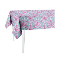 MIKE & CO. NEW YORK Plavo ružičasti stolnjak Butterflies, 220 x 140 cm
