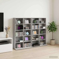 CD ormar 2 kom 65 x 23,5 x 97,5 cm, siva sonoma