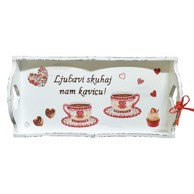 Poslužavnik Ljubavi skuhaj nam kavicu