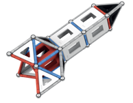 GEOMAG Magnetni konstrukcijski set Classic NASA raketa 103 kom