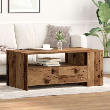 Stolić za kavu, staro drvo, 102 x 55 x 43,5 cm, inženjersko drvo