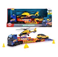 DICKIE TOYS Transportno vozilo 40 cm, helikopter i spasilačko vozilo