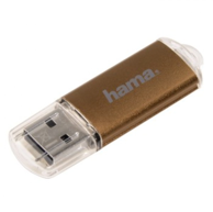HAMA USB memorijski pogon Laeta, 32 GB, USB Tip-A 2.0, smeđe-prozirni
