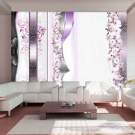 Foto tapeta Parade of orchids in violet 350x245