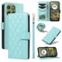 OVERBOARD Preklopna futrola za Motorola Edge 70, romboidna crossbody kožna, zelena