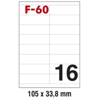 FORNAX Etikete ILK, 105 x 33,8 mm, 100 listova
