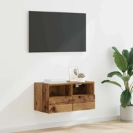 TV zidni ormar, 60 x 30 x 30 cm, konstruirano drvo, staro drvo
