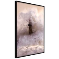 Poster Lighthouse During a Storm 20x30