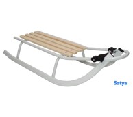 Dječje metalne sanjke Dodo Kubus, sive