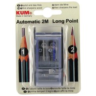 KUM Šiljilo metalno 4 rupe Automatic AS2M 1053122 plavo/prozirno blister