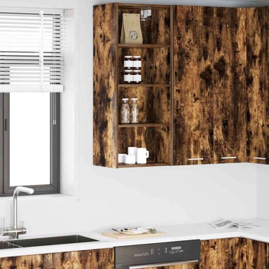 Viseći ormarić s policom Riga 40 x 29.5 x 100 cm, dimljeni hrast