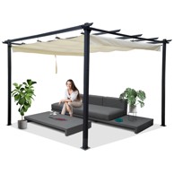 Vrtna pergola Para Sole Estivo, 3 × 3 × 2,4 m, vodootporni krov