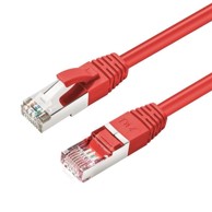 Mrežni spojni kabel, S/FTP, kategorija 6A, duljina 0,25 m, LSZH, crvena
