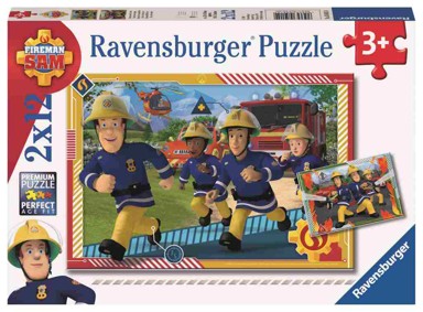 RAVENSBURGER Puzzle FIREMAN SAM 2x12kom