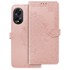 Preklopna maskica za Oppo A58 4G, Mandala, ružičasto zlatna