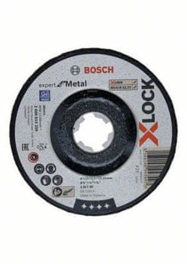BOSCH Brusni disk Professional X-LOCK Expert for Metal 125x6x22.23mm, lakat (2608619259)