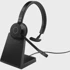 JABRA slušalice Evolve 65 TE USB-A UC Mono s punjačem, crne 