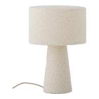BLOOMINGVILLE Bijela stolna lampa s tekstilnim sjenilom (visina 30 cm) Emmie 