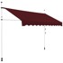 NORTHIX Uvlačna balkonska tenda 300 cm podesiva, UV zaštita, crveno vino