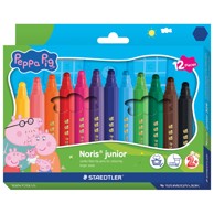 STAEDTLER Školski flomasteri Noris Junior Peppa Pig 329 C12 L1, 12 boja, jumbo