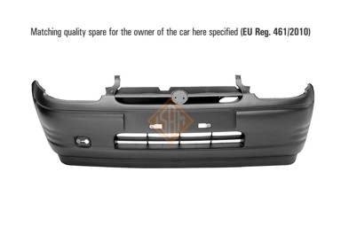 ISAM Prednji branik Opel Corsa B -5/97, crni, zatvorena maska, sa spojlerom